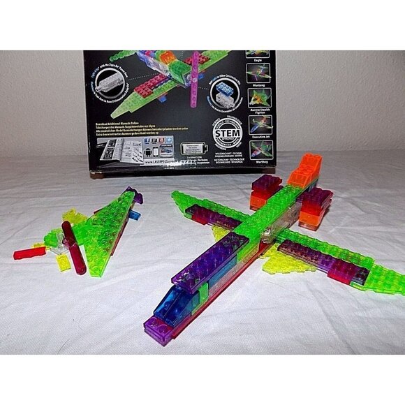 Laser Pegs Building Bricks Set Executive Jet Electronic Interlocking Blocks STEM - Picture 2 of 16